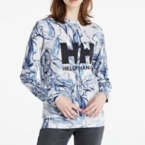 Helly-Hansen Hh Logo Crew Sweatshirt Esra Roise Grey Fog NEW S